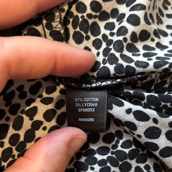 Express Black and White Patterned Wrap Mini Dress - Picture 11 of 11